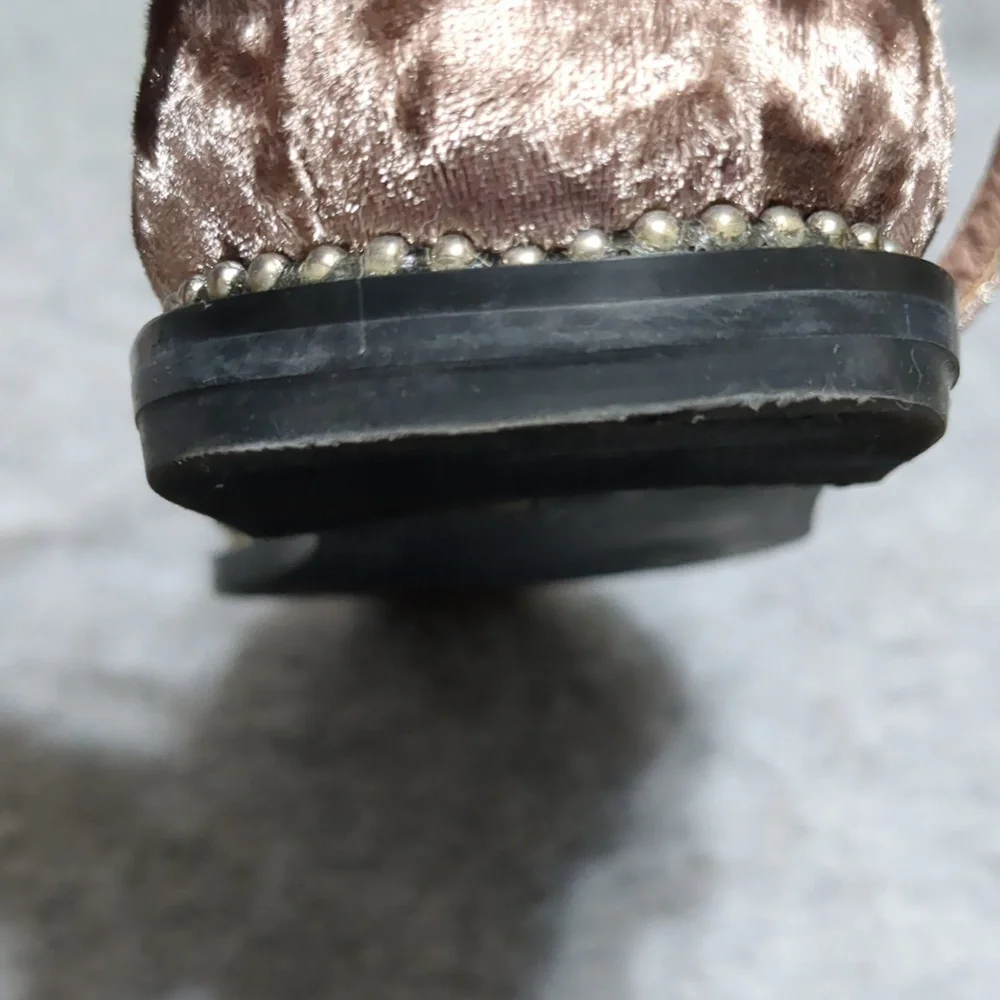 Free People x Farylrobin Velvet Florence Flats Size 7 - Picture 9 of 11